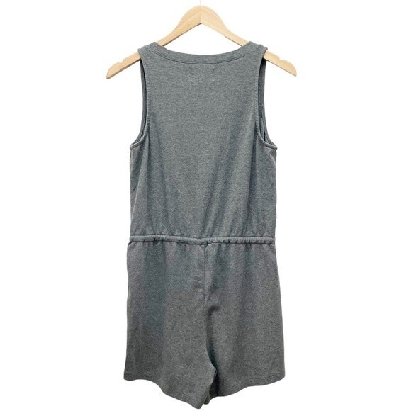 Madewell MWL Breeze Drawstring Shorts Romper Heather Gray Women’s Size Small - Picture 5 of 13